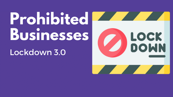 business prohibited in lockdown