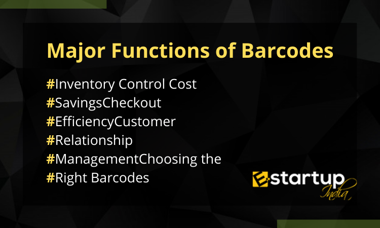 Major Functions of Barcodes