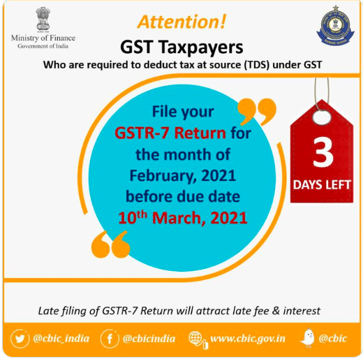 Filing GSTR-7 Return