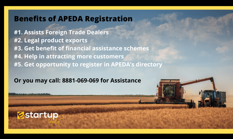 benefits of APEDA Registration