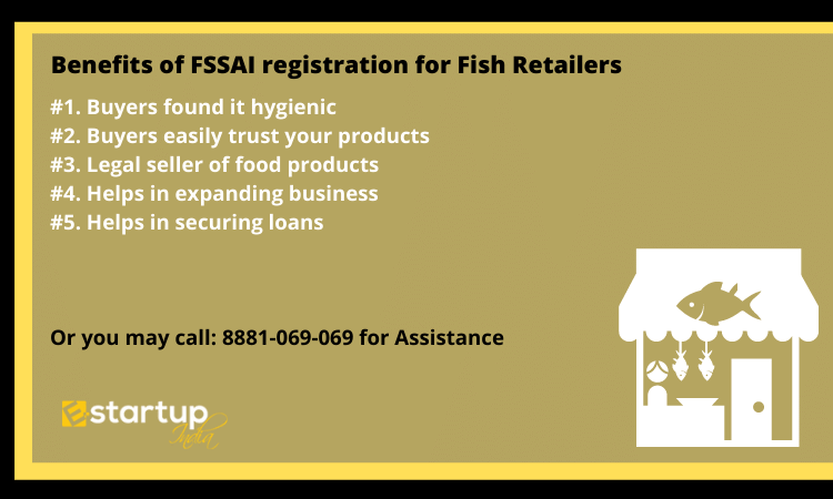 Benefits of FSSAI registration for Fish Retailers