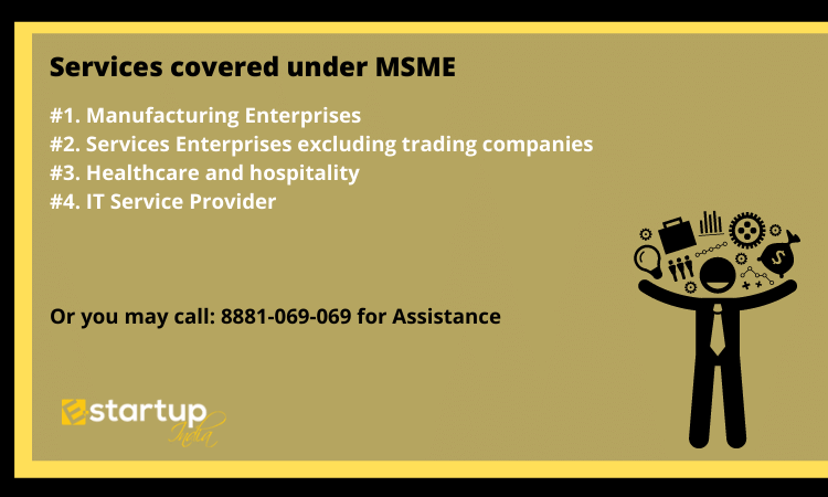 Services covered under MSME