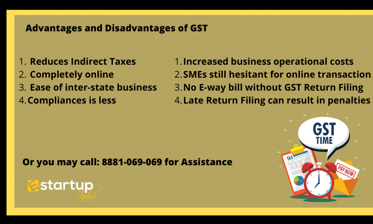 advantages and disadvantages of GST