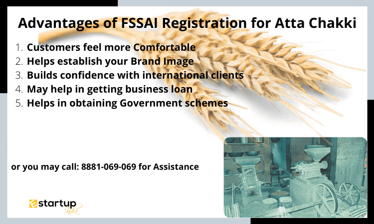 Advantages of FSSAI Registration for Atta Chakki