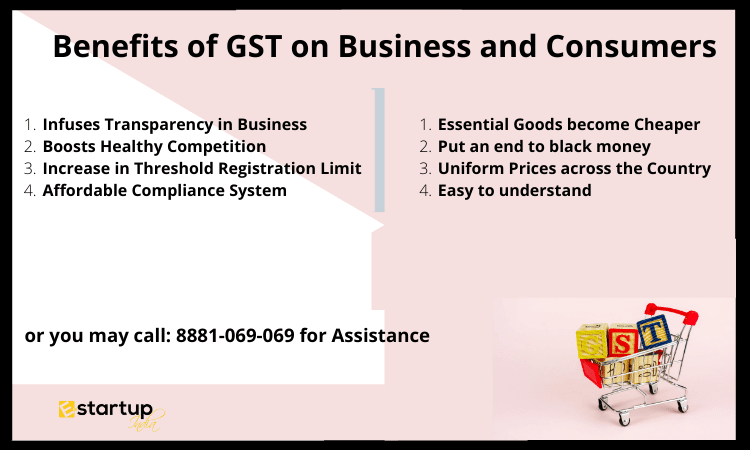 Benefits of GST on Business and Consumers