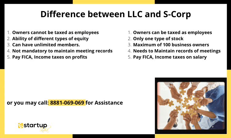 difference between LLC and S-Corp