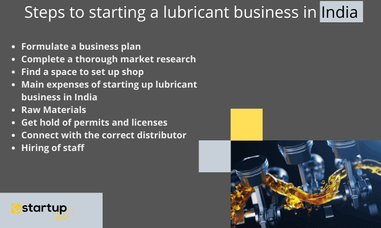 Steps to starting a lubricant business in India