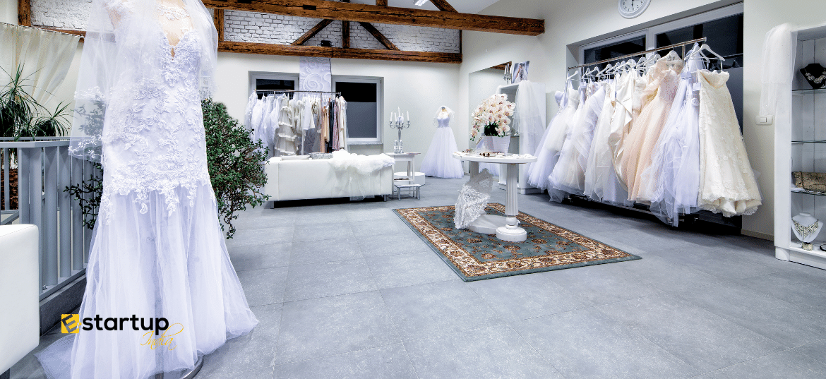 Starting a wedding dress shop sale