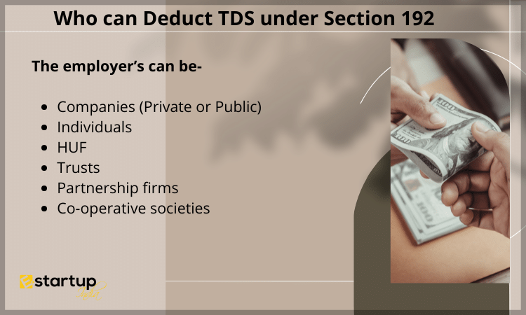 Who can Deduct TDS under Section 192