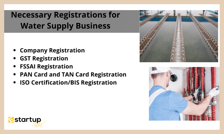 Necessary Registrations for Water Supply Business