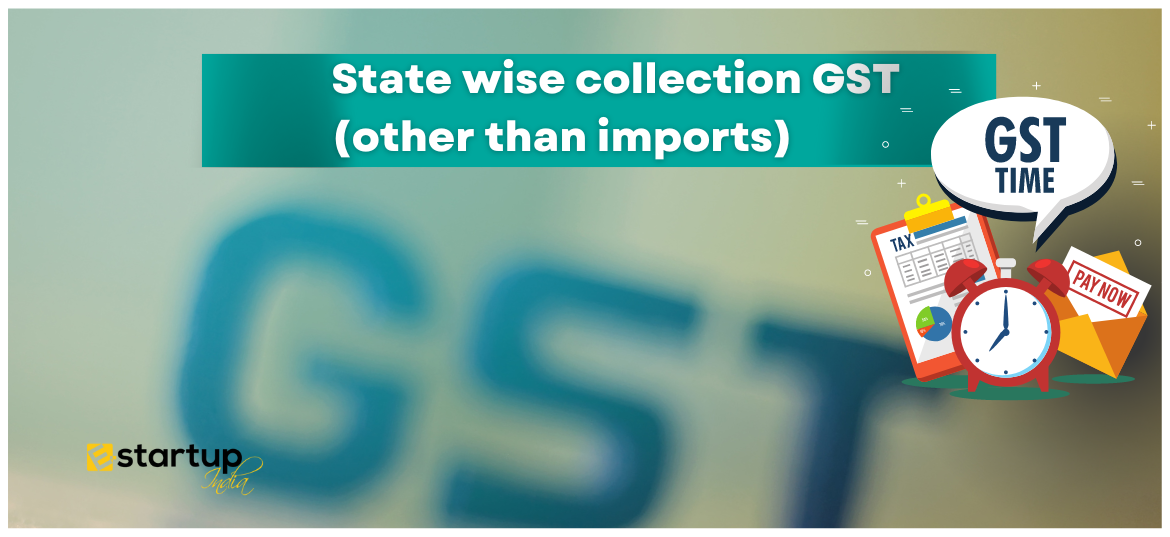 State wise collection GST (other than imports)