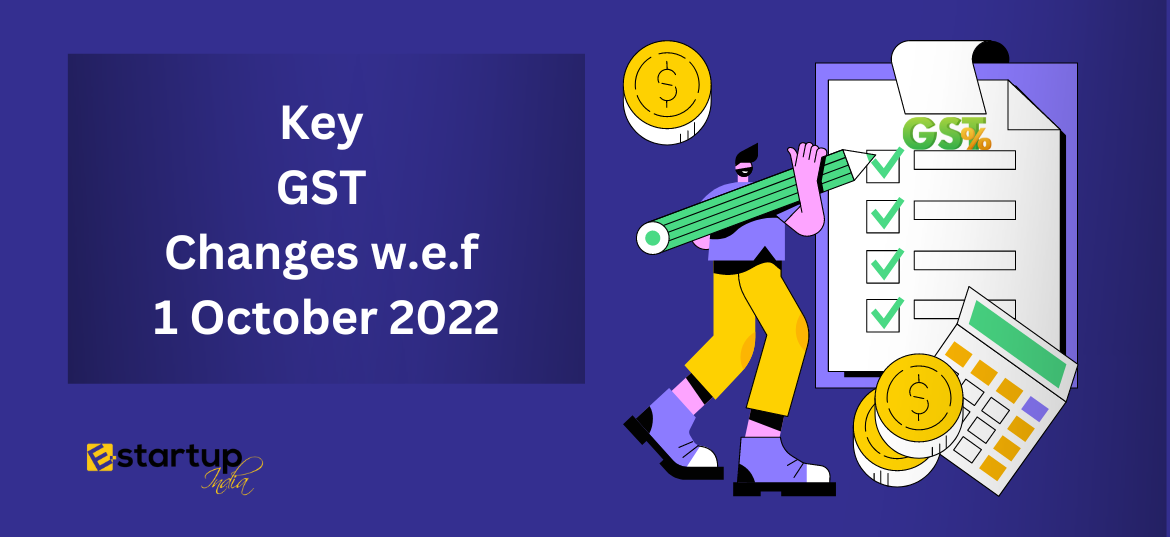 Key GST Changes w.e.f 1 October 2022