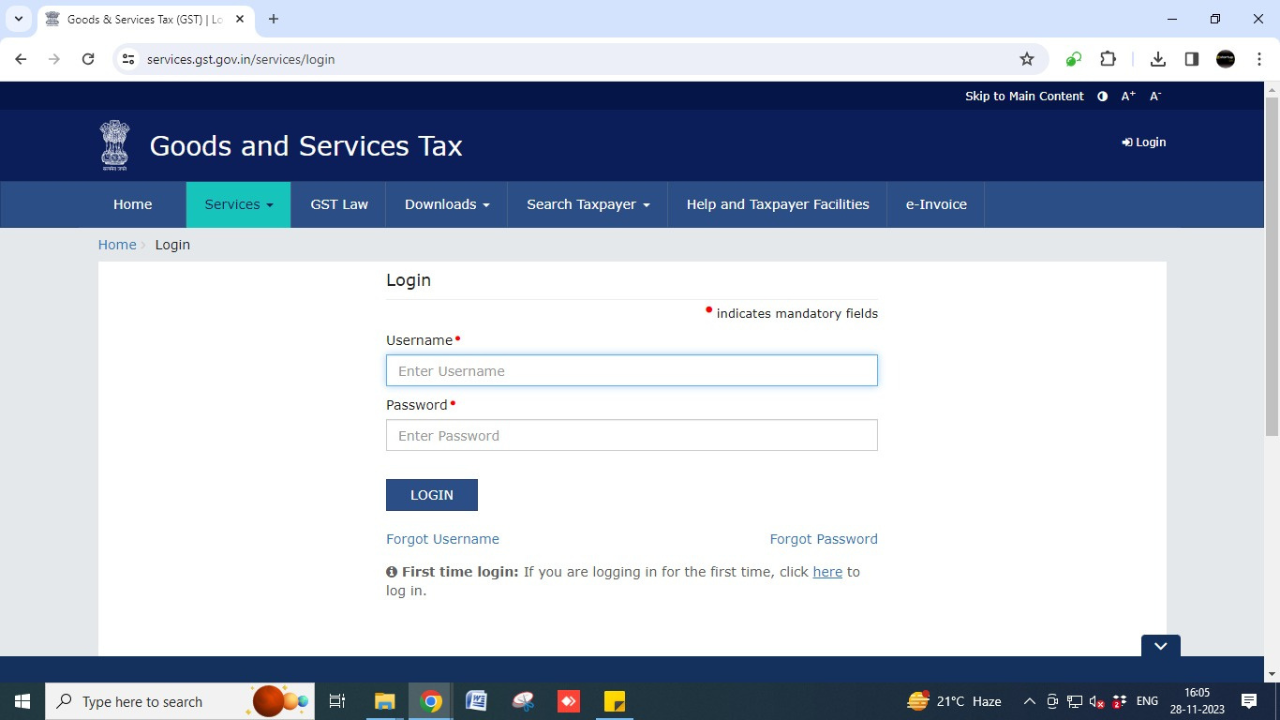 Lastly, Input the OTP and click on 'Validate OTP.'